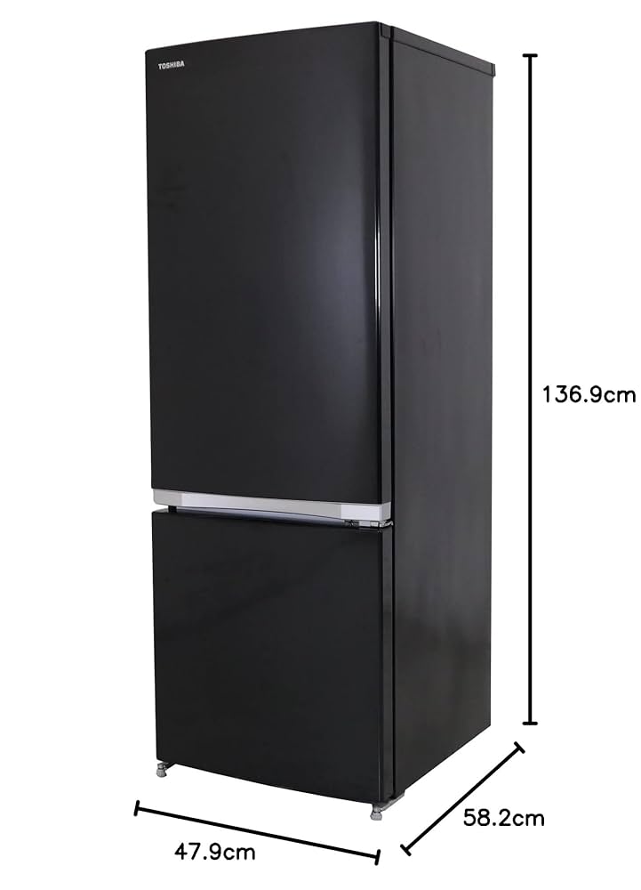 ビックサイズ2ドアTOSHIBA GR-17BS(K)ブラック冷蔵庫 2021年 ビックサイズ2ドアTOSHIBA GR-17BS(K)ブラック冷蔵庫 2021年